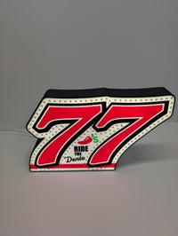 Hocevar #77 LED Signs - White Dente