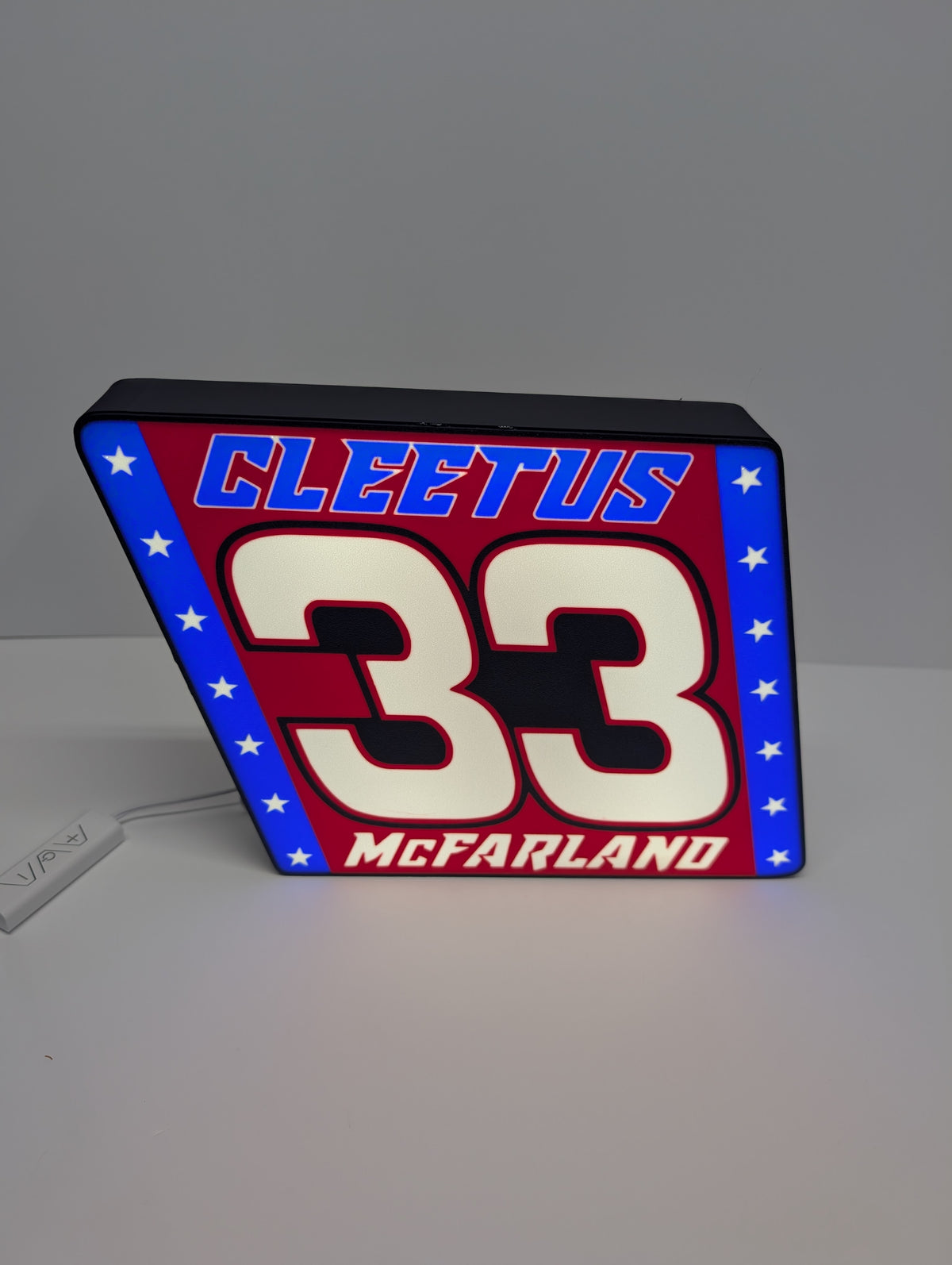 Cleetus #33 LED Sign